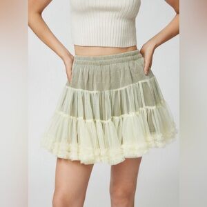 NEW UO Green Mini Tulle Tutu